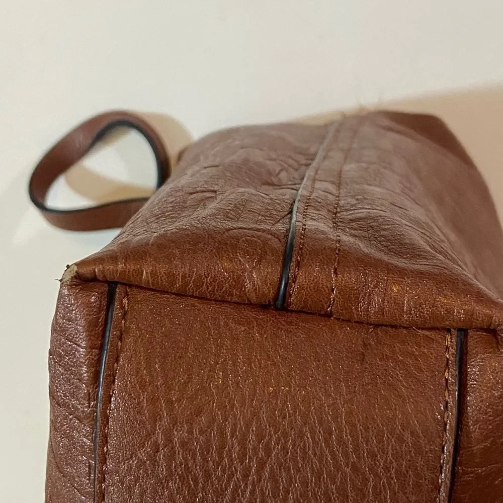 Steve Madden Embossed Brown Tote